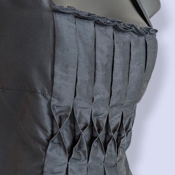 Studio M Dark Metallic Silk Blend Dress - Picture 4 of 8